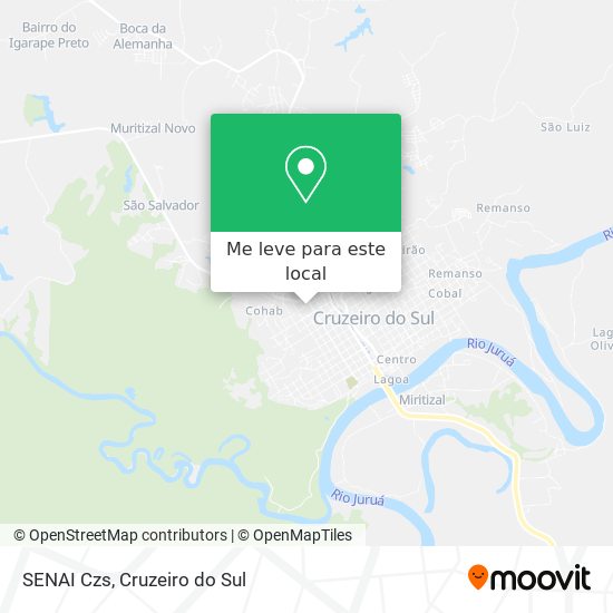 SENAI Czs mapa