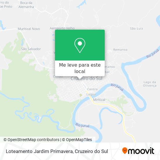 Loteamento Jardim Primavera mapa