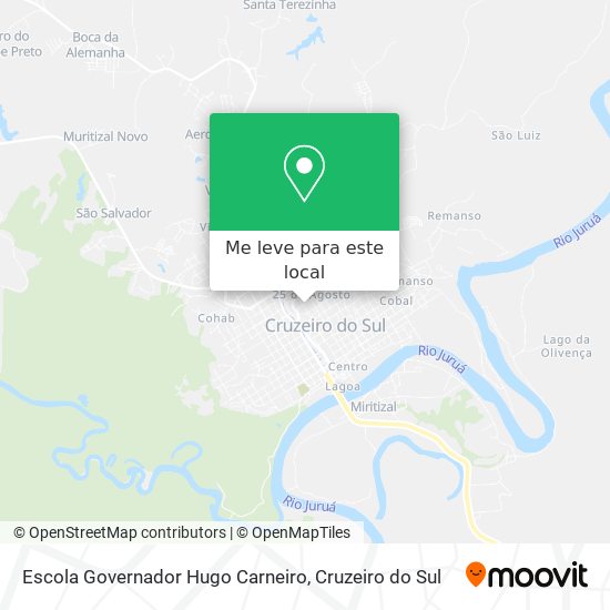 Escola Governador Hugo Carneiro mapa