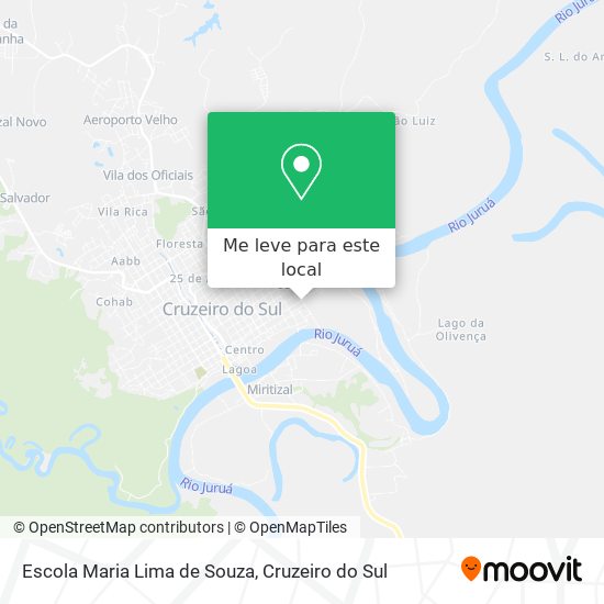 Escola Maria Lima de Souza mapa
