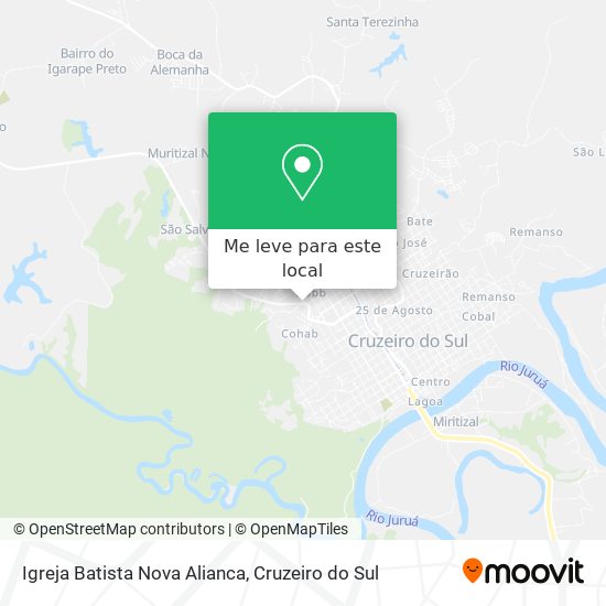 Igreja Batista Nova Alianca mapa