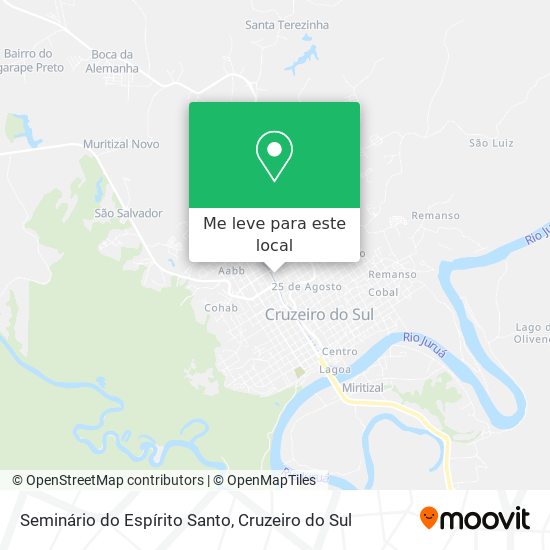 Seminário do Espírito Santo mapa