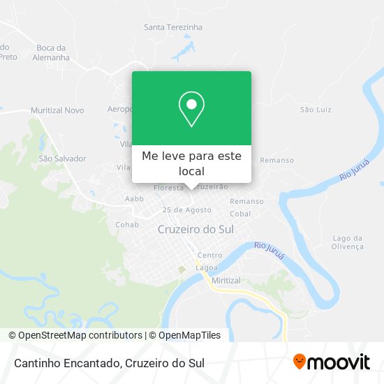 Cantinho Encantado mapa