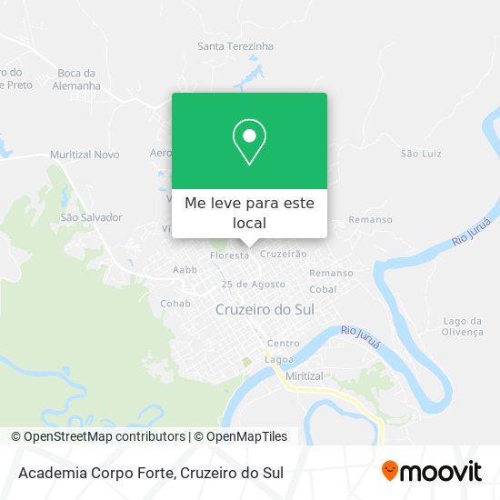 Academia Corpo Forte mapa