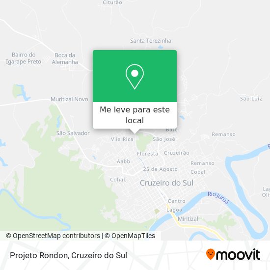 Projeto Rondon mapa