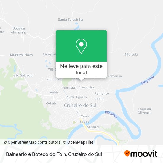 Balneário e Boteco do Toin mapa