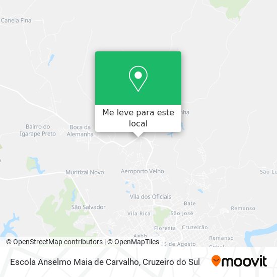 Escola Anselmo Maia de Carvalho mapa