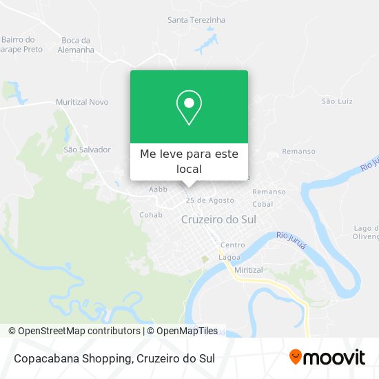 Copacabana Shopping mapa