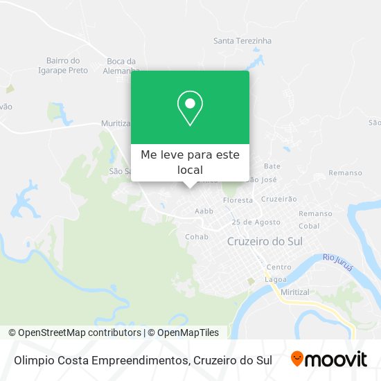 Olimpio Costa Empreendimentos mapa