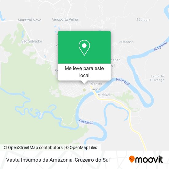 Vasta Insumos da Amazonia mapa