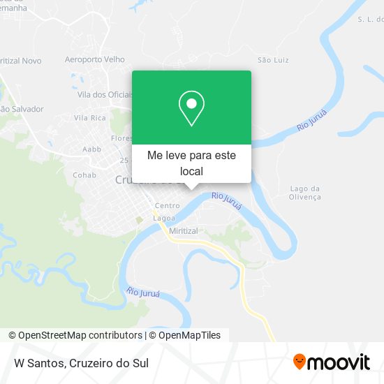 W Santos mapa