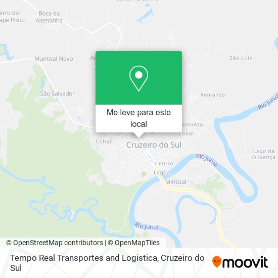 Tempo Real Transportes and Logistica mapa