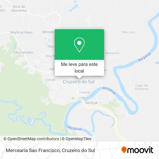 Mercearia Sao Francisco mapa