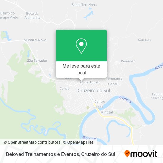 Beloved Treinamentos e Eventos mapa