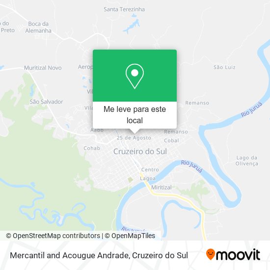 Mercantil and Acougue Andrade mapa
