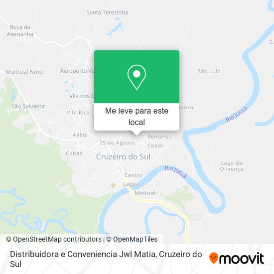 Distribuidora e Conveniencia Jwl Matia mapa