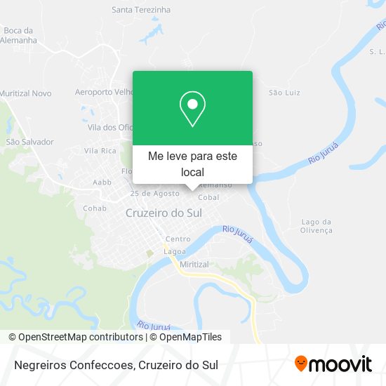 Negreiros Confeccoes mapa