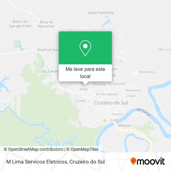 M Lima Servicos Eletricos mapa
