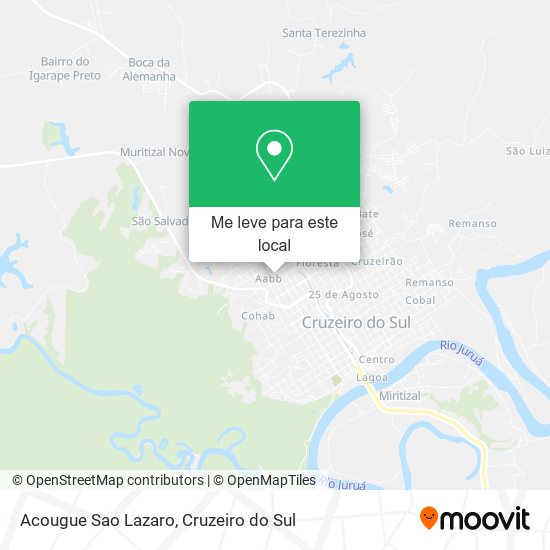 Acougue Sao Lazaro mapa