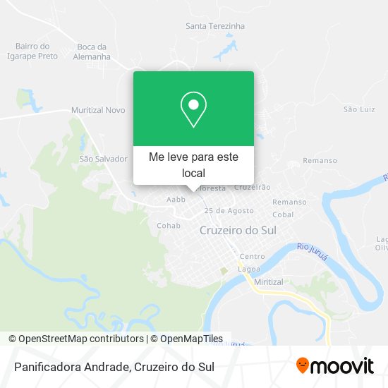 Panificadora Andrade mapa