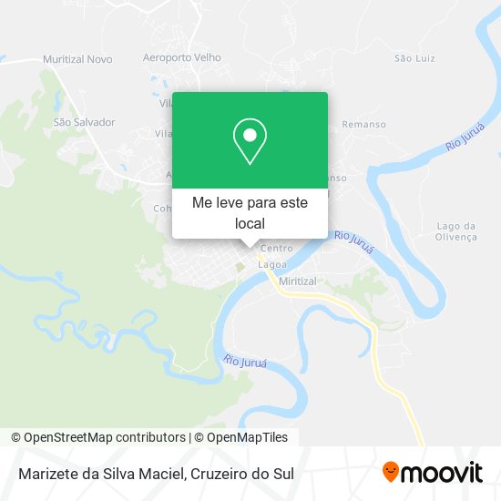 Marizete da Silva Maciel mapa