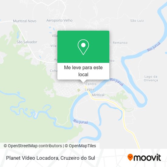 Planet Vídeo Locadora mapa