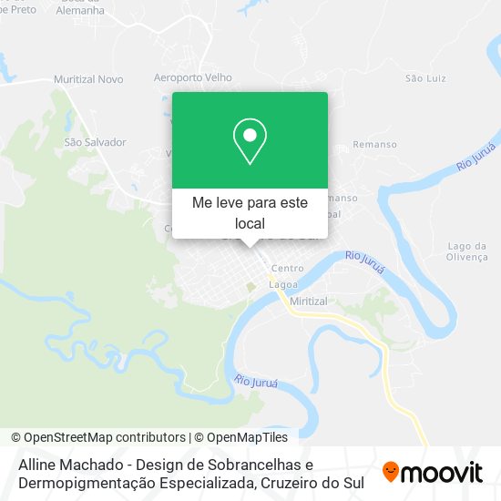 Alline Machado - Design de Sobrancelhas e Dermopigmentação Especializada mapa