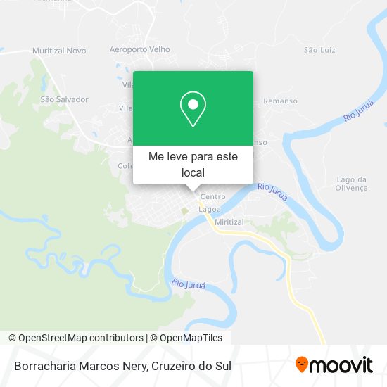 Borracharia Marcos Nery mapa