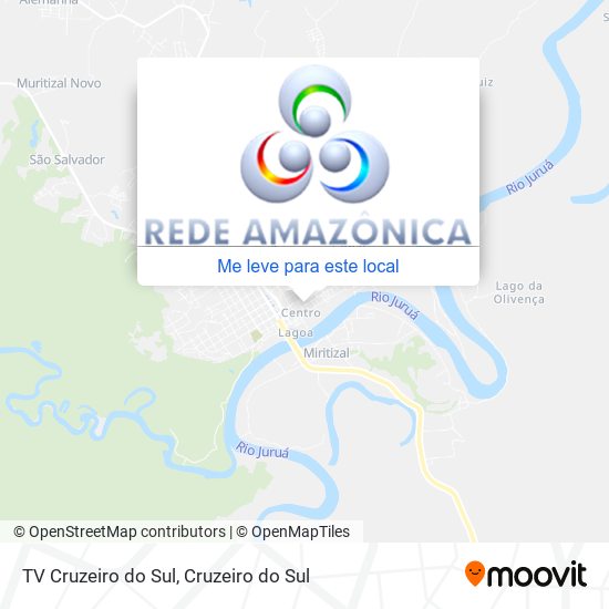 TV Cruzeiro do Sul mapa