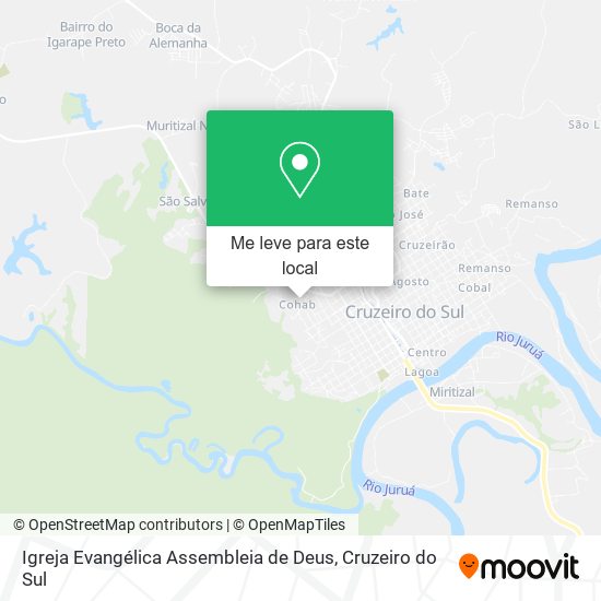 Igreja Evangélica Assembleia de Deus mapa