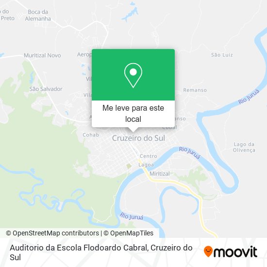 Auditorio da Escola Flodoardo Cabral mapa