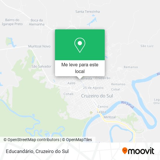 Educandário mapa