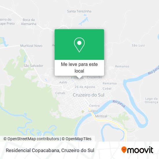 Residencial Copacabana mapa