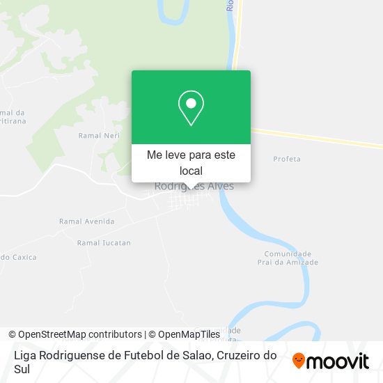 Liga Rodriguense de Futebol de Salao mapa