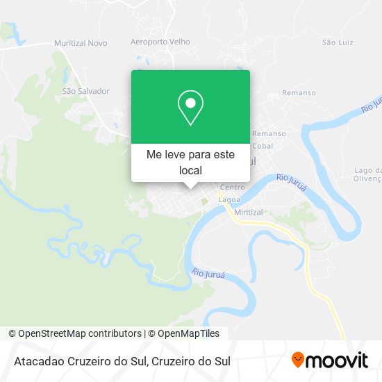Atacadao Cruzeiro do Sul mapa