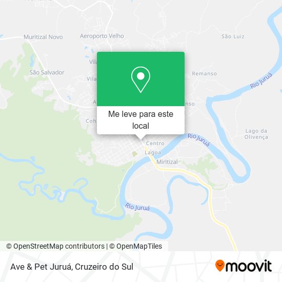 Ave & Pet Juruá mapa