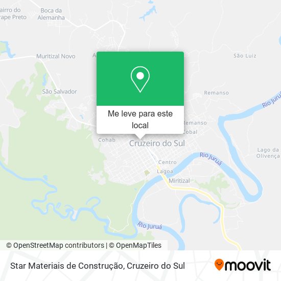 Star Materiais de Construção mapa