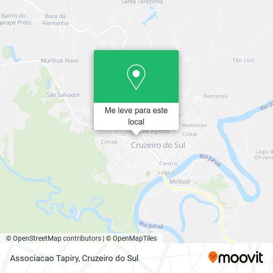Associacao Tapiry mapa