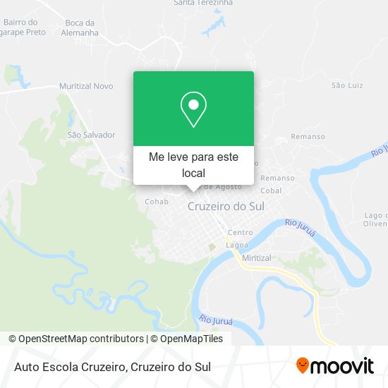 Auto Escola Cruzeiro mapa
