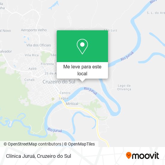 Clínica Juruá mapa
