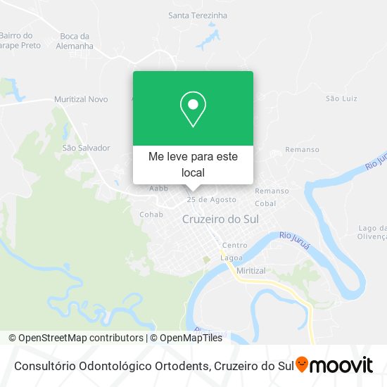 Consultório Odontológico Ortodents mapa