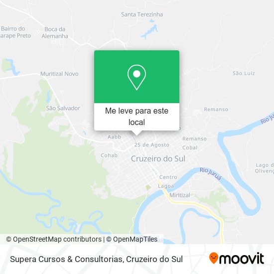 Supera Cursos & Consultorias mapa