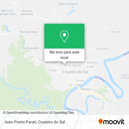 Auto Posto Parati mapa