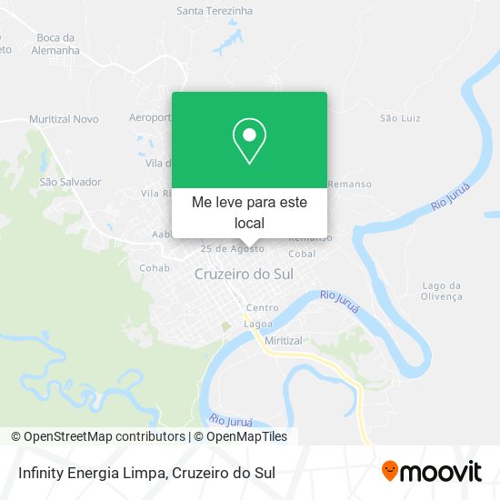 Infinity Energia Limpa mapa