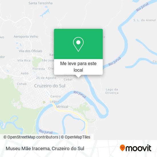 Museu Mãe Iracema mapa