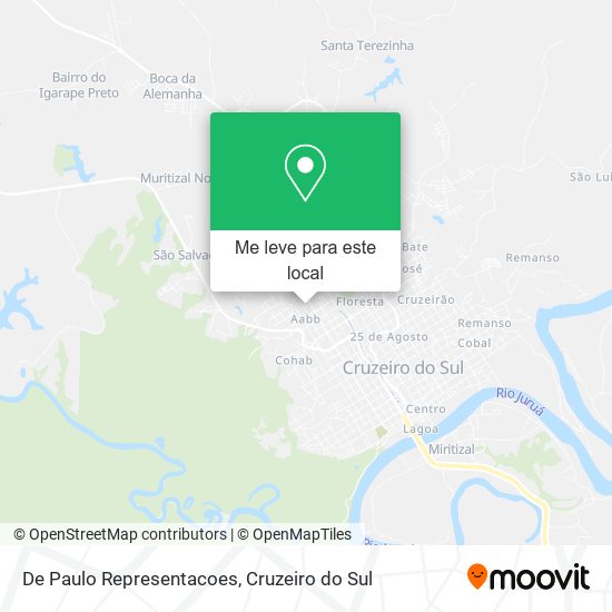 De Paulo Representacoes mapa
