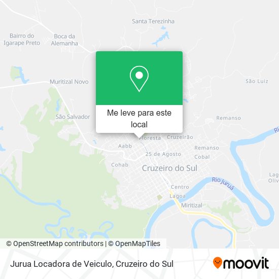 Jurua Locadora de Veiculo mapa