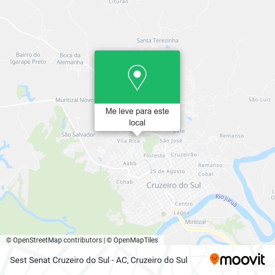Sest Senat Cruzeiro do Sul - AC mapa