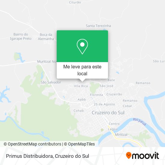 Primus Distribuidora mapa
