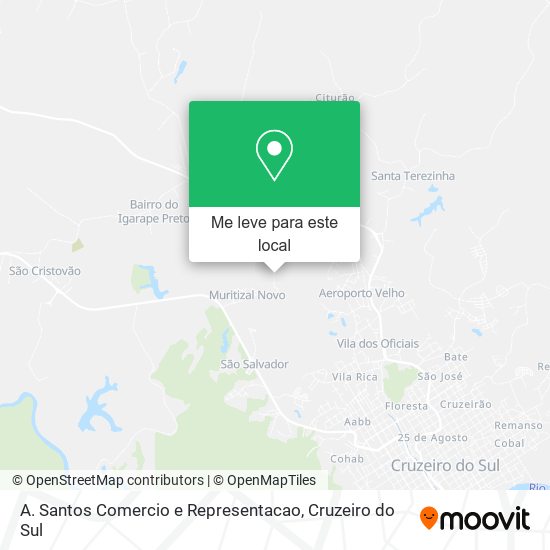 A. Santos Comercio e Representacao mapa